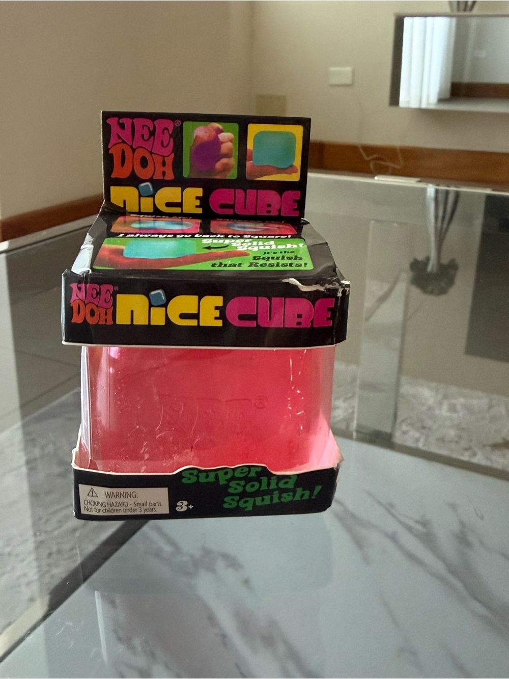 Nice Cube Pink Super Solid Squish Toy